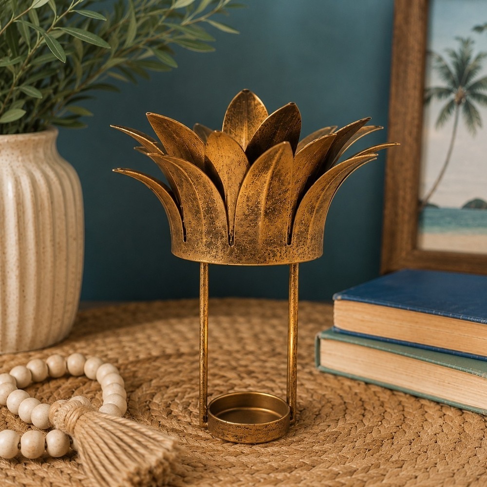 Pier 1 Imports Pineapple Tea Light Candle Holder TOP ONLY Vintage